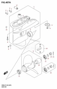 DF40A From 04004F-040001 (E01 E03 E11 E34, USA)  2020 drawing GEAR CASE ((DF40A,DF50A):E01,(DF40A,DF50A,DF60A):E03,(DF40A,DF50A):E11,DF40AST:E34)