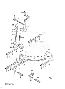 DT140 From 14002-300001 till 305081 ()  1983 drawing THROTTLE LINK