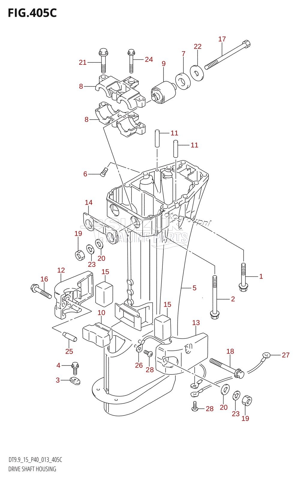 DRIVE SHAFT HOUSING (DT9.9K:P36)