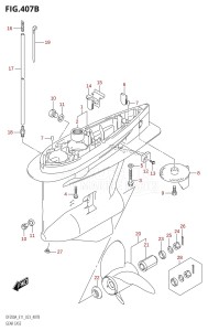 DF200A From 20003F-340001 (E11 E40)  2023 drawing GEAR CASE (DF200AT:023)