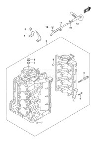 Outboard DF 90A drawing Cylinder Block