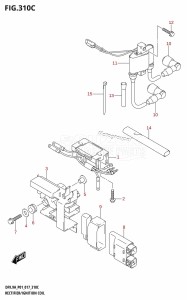 DF8A From 00801F-710001 (P01)  2017 drawing RECTIFIER /​ IGNITION COIL (DF9.9A:P01)