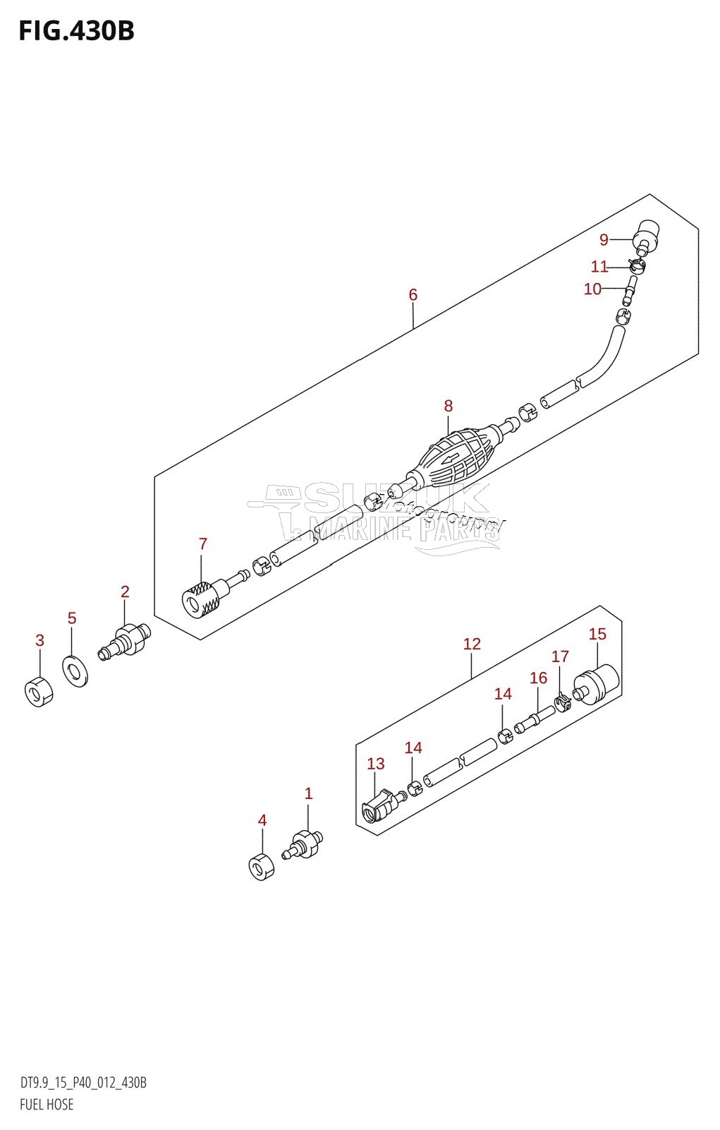 FUEL HOSE (DT15K:P36)