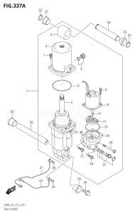 08002F-510001 (2005) 80hp E40 E01- (DF80A) DF80A drawing TRIM CYLINDER