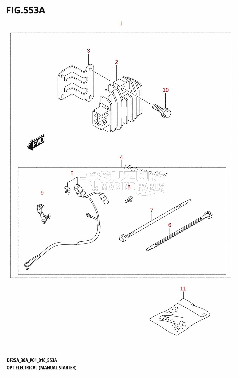 OPT:ELECTRICAL (MANUAL STARTER) (DF25A:P01:M-STARTER)