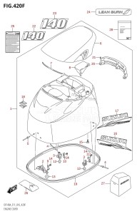 DF140AZ From 14003Z-610001 (E03)  2016 drawing ENGINE COVER (DF140AT:E11)