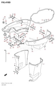 DF175T From 17502F-210001 (E01 E40)  2012 drawing SIDE COVER (DF150Z:E40)