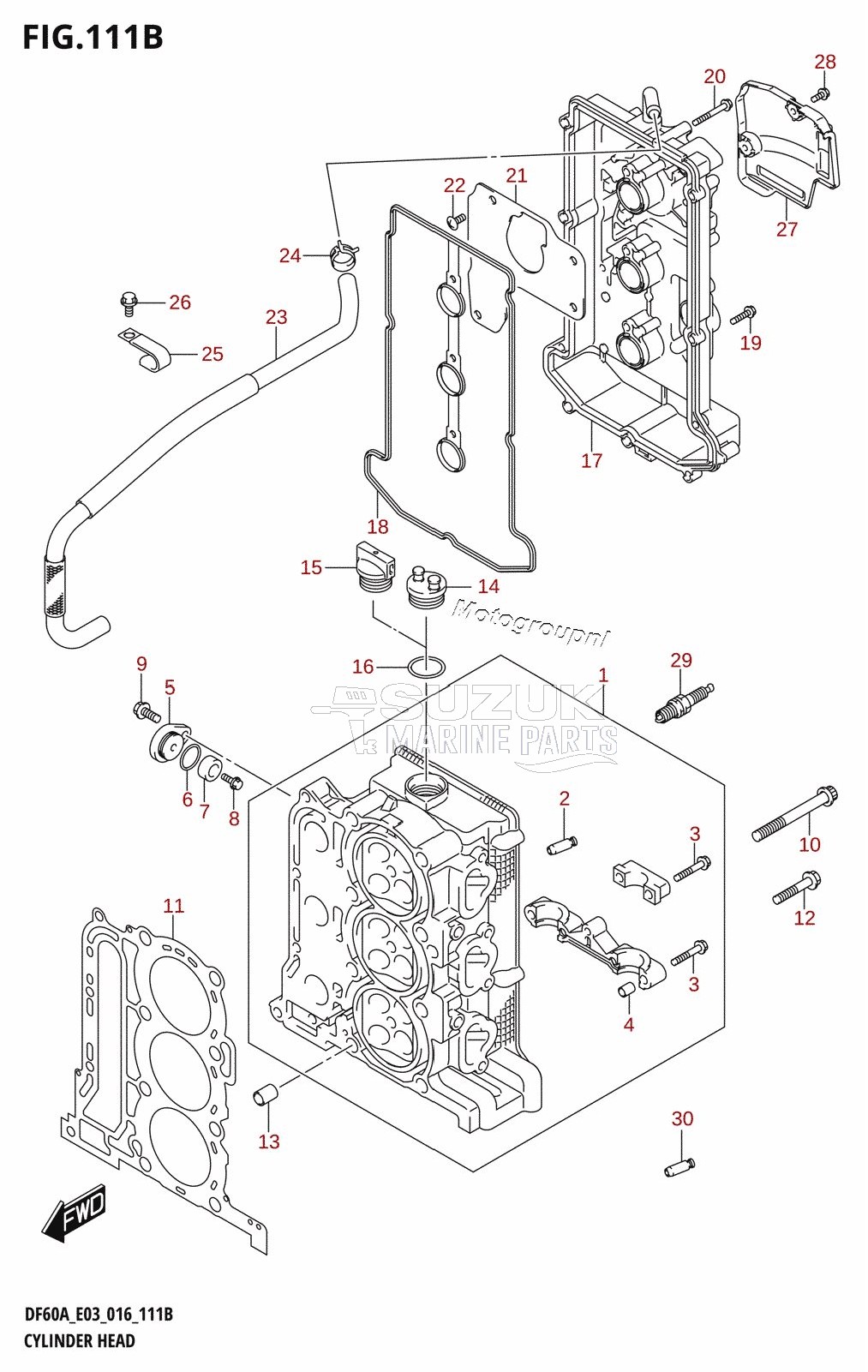 CYLINDER HEAD (DF50A:E03)