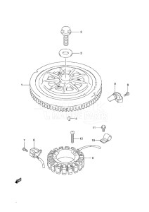 Outboard DF 60A drawing Magneto