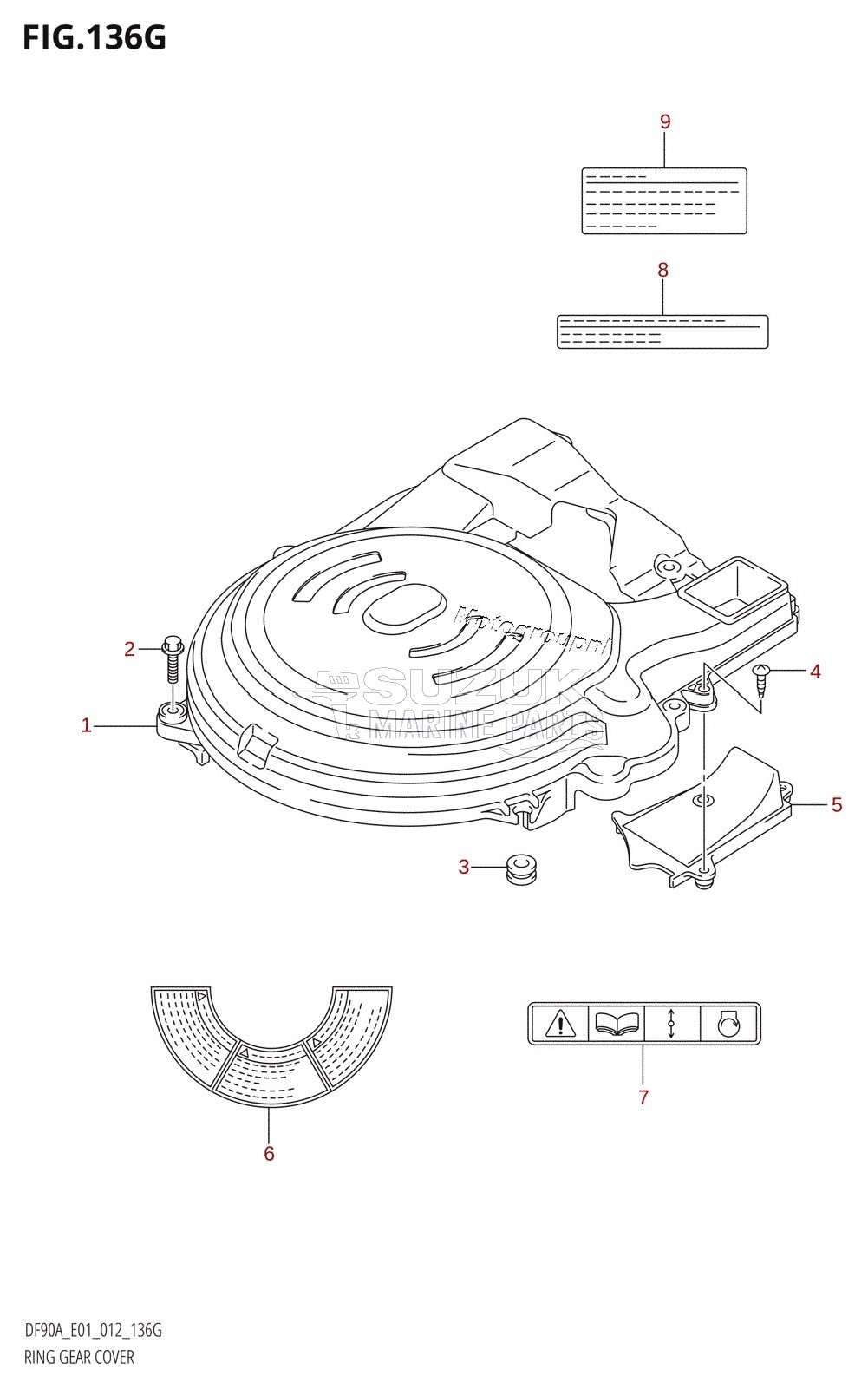 RING GEAR COVER (DF90A:E01)