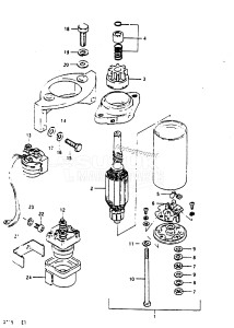 DT15 From 01501-718639 ()  1987 drawing STARTING MOTOR