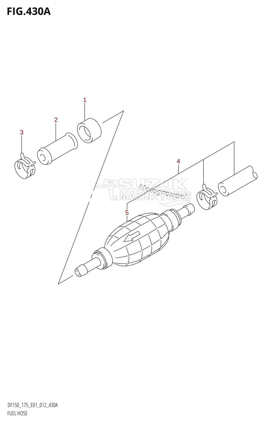 FUEL HOSE (DF150T:E40)