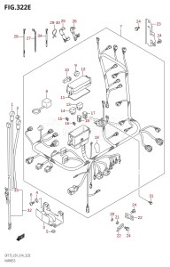 DF175ZG From 17502Z-410001 (E01 E40)  2014 drawing HARNESS (DF150Z:E01)