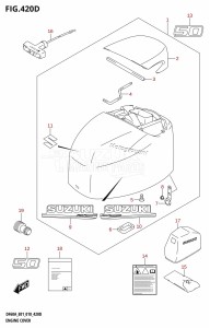 DF60A From 06002F-810001 (E01 E40)  2018 drawing ENGINE COVER (DF50A:E01)