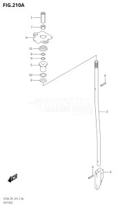 02002F-910001 (2019) 20hp P01 P40-Gen. Export 1 (DF20A) DF20A drawing SHIFT ROD