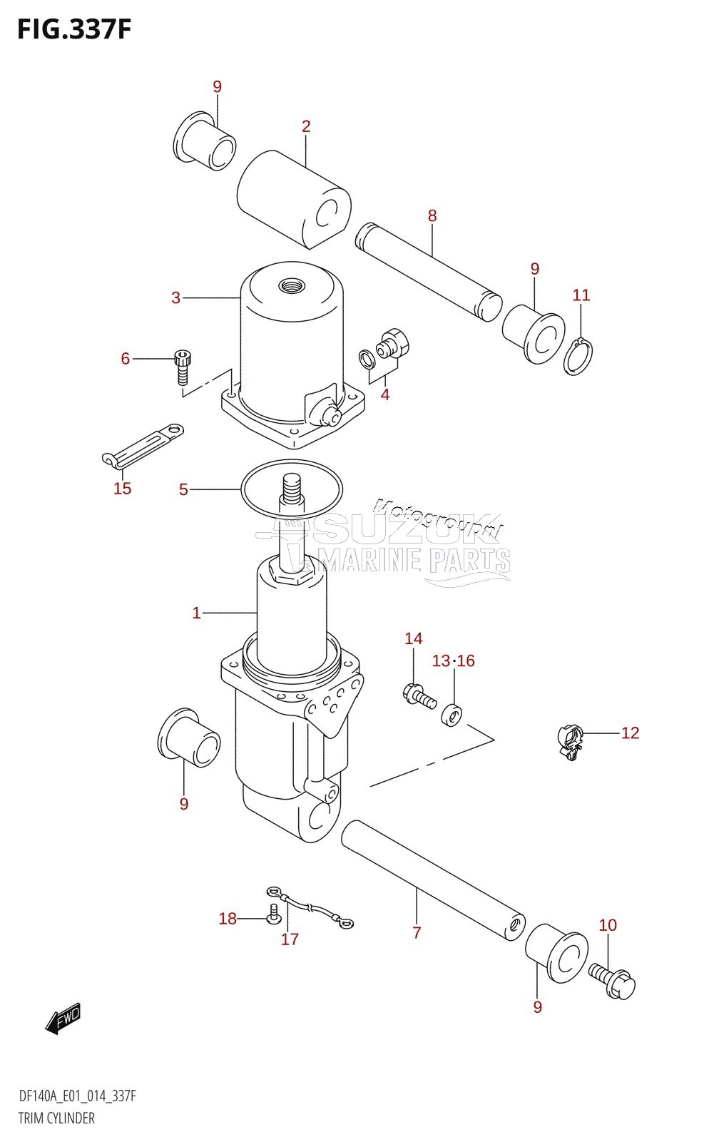 TRIM CYLINDER (DF115AZ:E40)