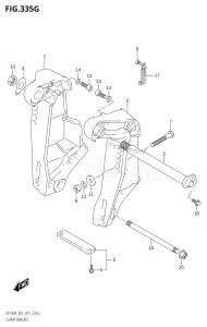 DF115AZ From 11503Z-510001 (E01 E40)  2015 drawing CLAMP BRACKET (DF140AT:E40)