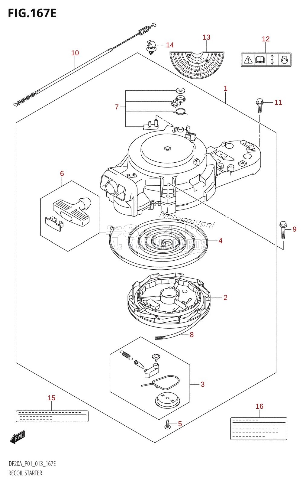 RECOIL STARTER (DF20A:P01)