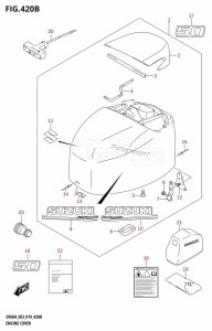 DF40A From 04003F-910001 (E03)  2019 drawing ENGINE COVER (DF50A)