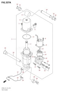 07003F-410001 (2014) 70hp E01 E40-Gen. Export 1 - Costa Rica (DF70A  DF70ATH) DF70A drawing TRIM CYLINDER