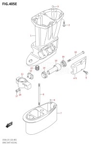 04003F-040001 (2020) 40hp E01-Gen. Export 1 (DF40A  DF40AQH  DF40ATH) DF40A drawing DRIVE SHAFT HOUSING (DF60AQH:E40)