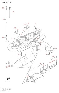 DF150 From 15001F-680001 (E01)  2006 drawing GEAR CASE (DF150T,DF150WT,DF175T)