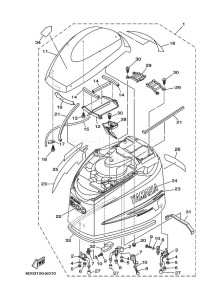 Z300TXR drawing TOP-COWLING