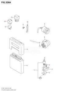 DF140 From 14001F-780001 (E03)  2007 drawing PTT SWITCH /​ ENGINE CONTROL UNIT (K2,K3)