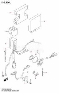 DF40A From 04004F-810001 (E34-Italy)  2018 drawing PTT SWITCH /​ ENGINE CONTROL UNIT (DF60AVT:E40,DF60AVTH:E40)