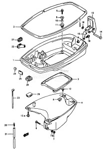 DT40 From 04003-351001 ()  1993 drawing LOWER COVER (MODEL:97~99)