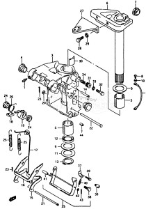 DT40 From 04003-714001 ()  1987 drawing SWIVEL BRACKET (DT40C,40RC,40W,40WK,40WR MODEL:93~99)