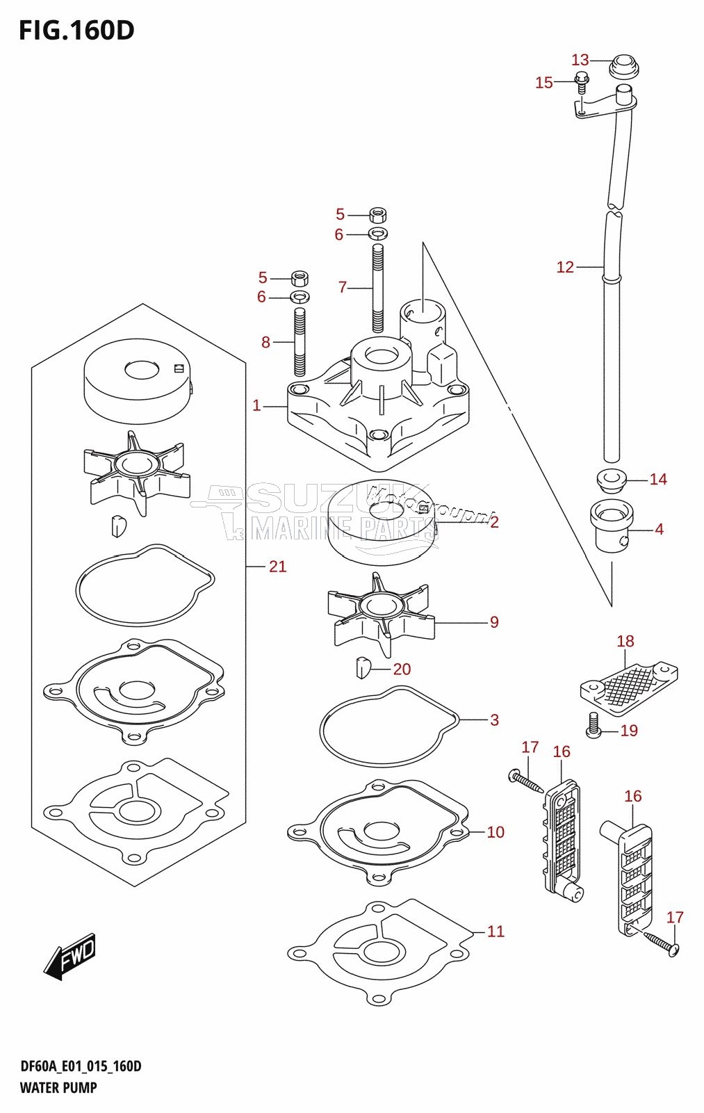 WATER PUMP (DF40AST:E34)