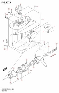 DF30A From 03003F-610001 (P03)  2016 drawing GEAR CASE (DF25A:P03)