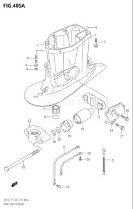 15002Z-210001 (2012) 150hp E01 E40-Gen. Export 1 - Costa Rica (DF150Z) DF150Z drawing DRIVE SHAFT HOUSING (DF150T:E01)