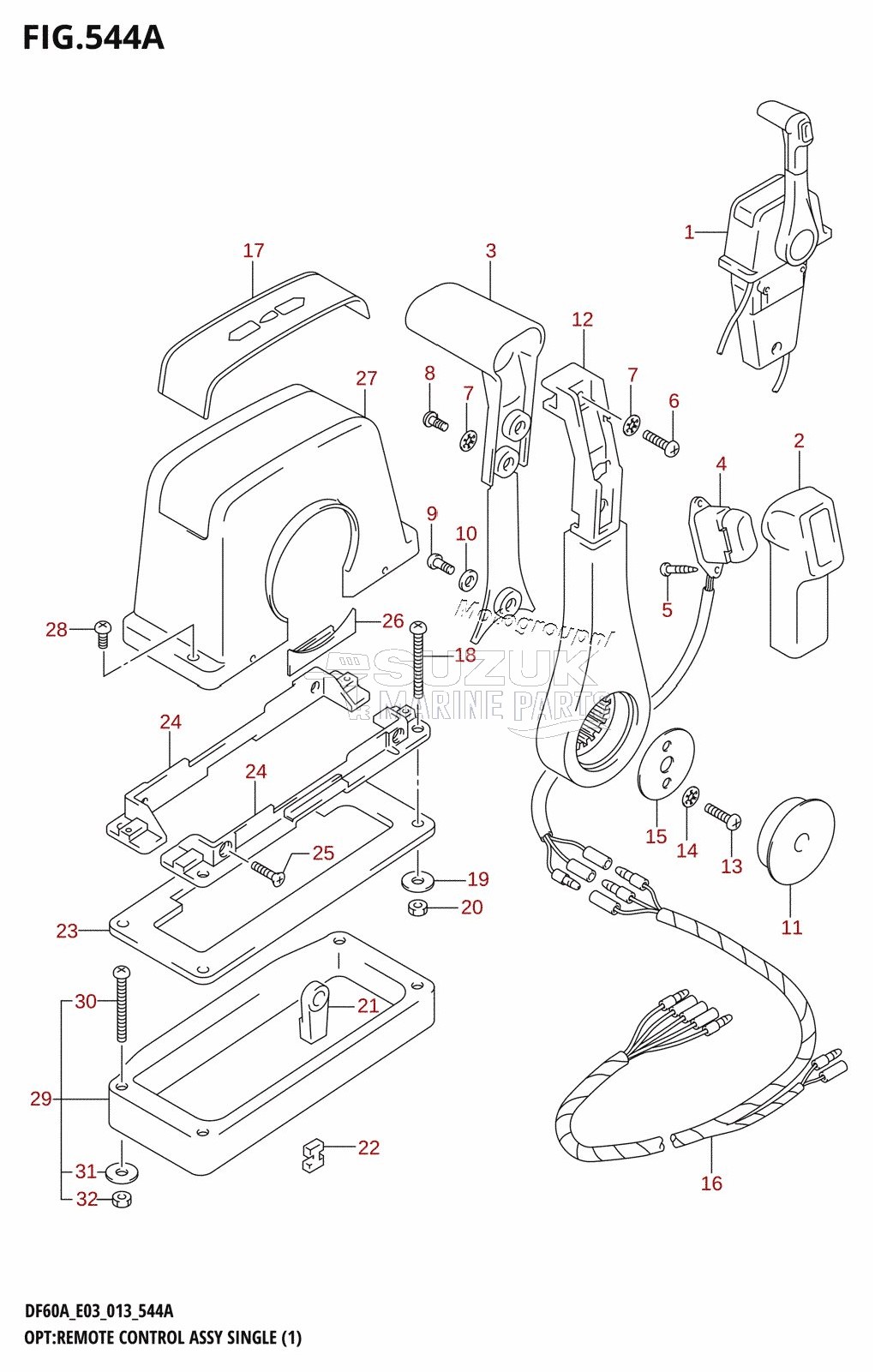 OPT:REMOTE CONTROL ASSY SINGLE (1)