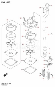 DF60A From 06003F-510001 (E03)  2015 drawing WATER PUMP (DF50AVT:E03)