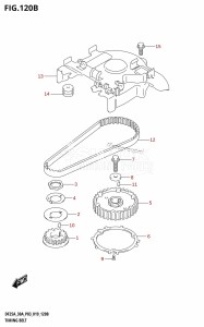 DF25A From 02504F-910001 (P03)  2019 drawing TIMING BELT (DF30AT,DF30ATH)