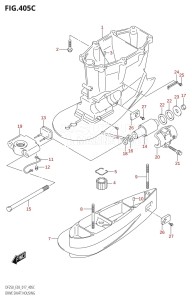 DF225T From 22503F-710001 (E03)  2017 drawing DRIVE SHAFT HOUSING (DF225T:E03:(X-TRANSOM,XX-TRANSOM))