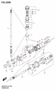 DF200AZ From 20003Z-510001 (E01 E40)  2015 drawing TRANSMISSION (DF200AZ:E40)