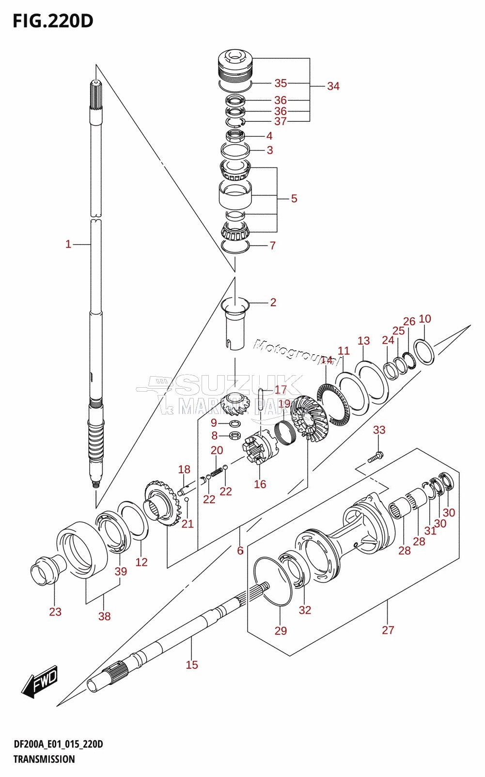 TRANSMISSION (DF200AZ:E40)