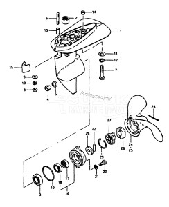 DT5 From F-10001 ()  1985 drawing GEAR CASE