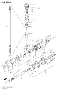 DF150Z From 15002Z-210001 (E01 E40)  2012 drawing TRANSMISSION (DF175Z:E40)