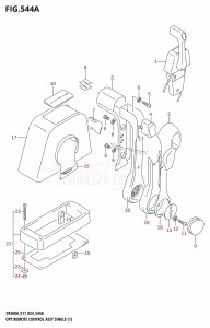 DF150AS From 15003F-440001 (E03 E11 E40)  2024 drawing OPT:REMOTE CONTROL ASSY SINGLE (1)