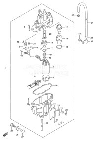 Outboard DF 70A drawing Fuel Vapor Separator