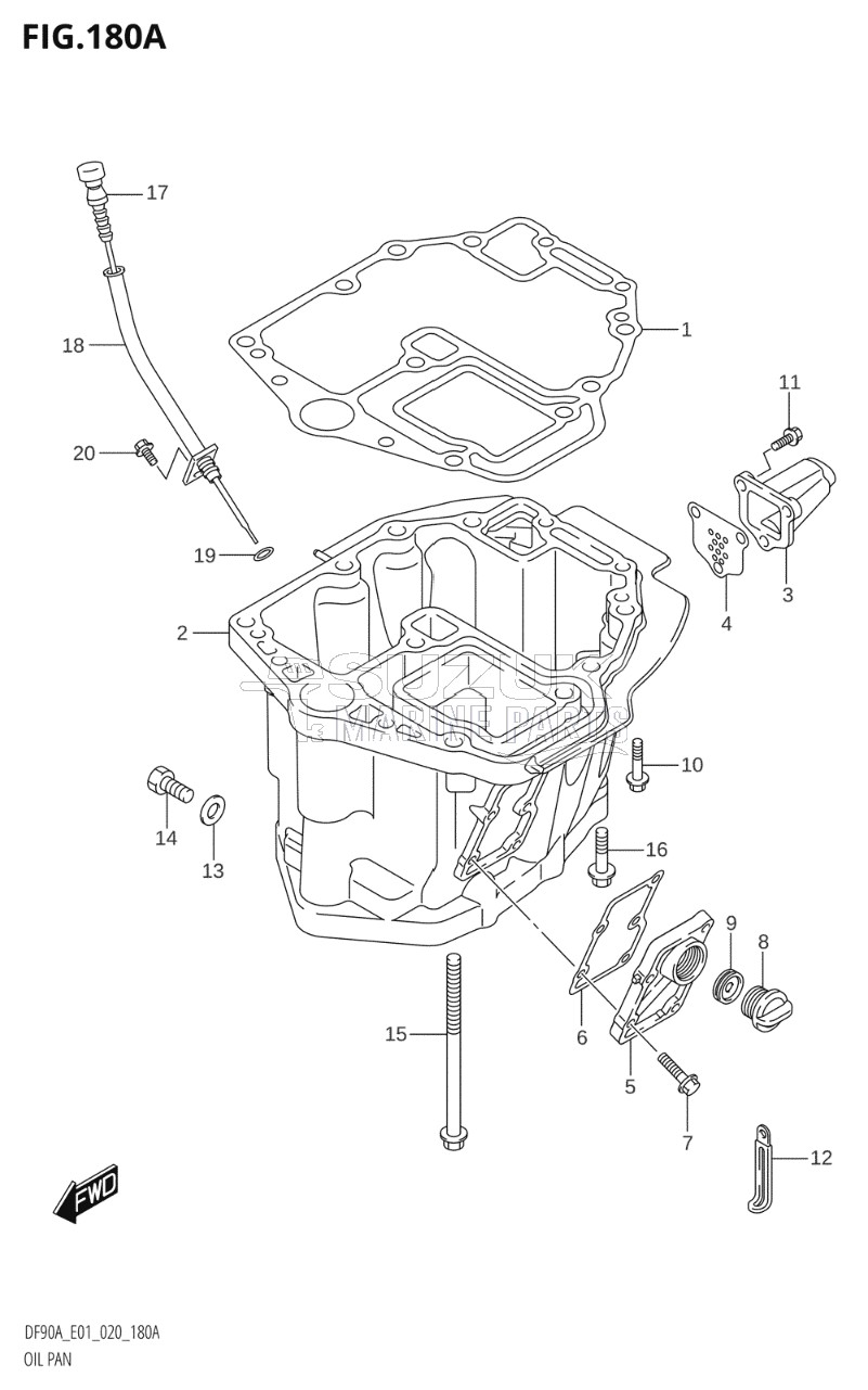 OIL PAN (DF70A,DF90A,DF100B)