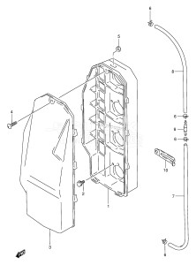 DT115 From 11502-861001 ()  1998 drawing SILENCER CASE (PLASTIC) (*)