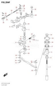 DF175TG From 17502F-610001 (E03)  2016 drawing CLUTCH SHAFT (DF175TG:E03)