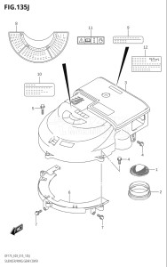 17502F-510001 (2005) 175hp E03-USA (DF175T) DF175T drawing SILENCER / RING GEAR COVER (DF150ST:E03)