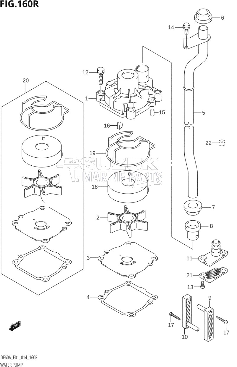 WATER PUMP (DF60AVT:E01)