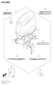 DF200A From 20003F-040001 (E03)  2020 drawing ENGINE COVER (DF200AP)